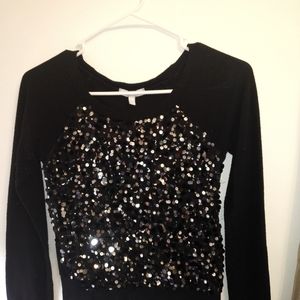 Delia's black sparkly shirt
